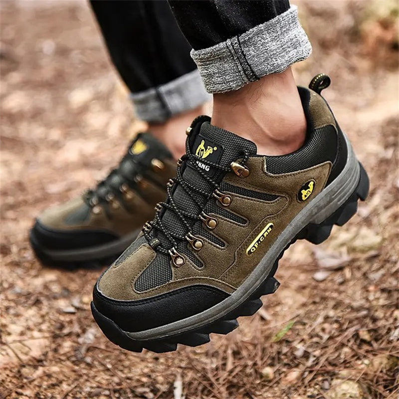 Men's Genuine Leather Comfy Arch Support Hiking Orthopedic Shoes