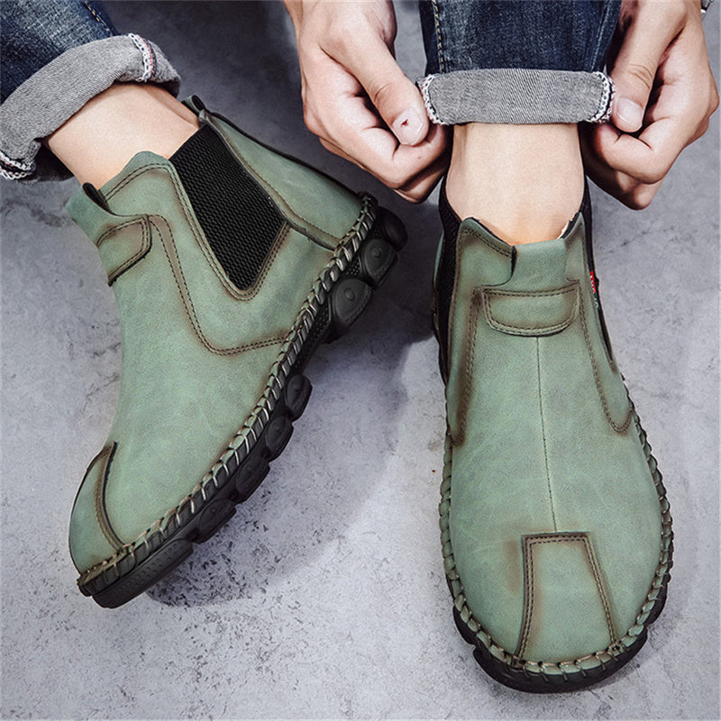 Men's Genuine Leather Comfortable Ankle Boots Chelsea Boots Leather shoes