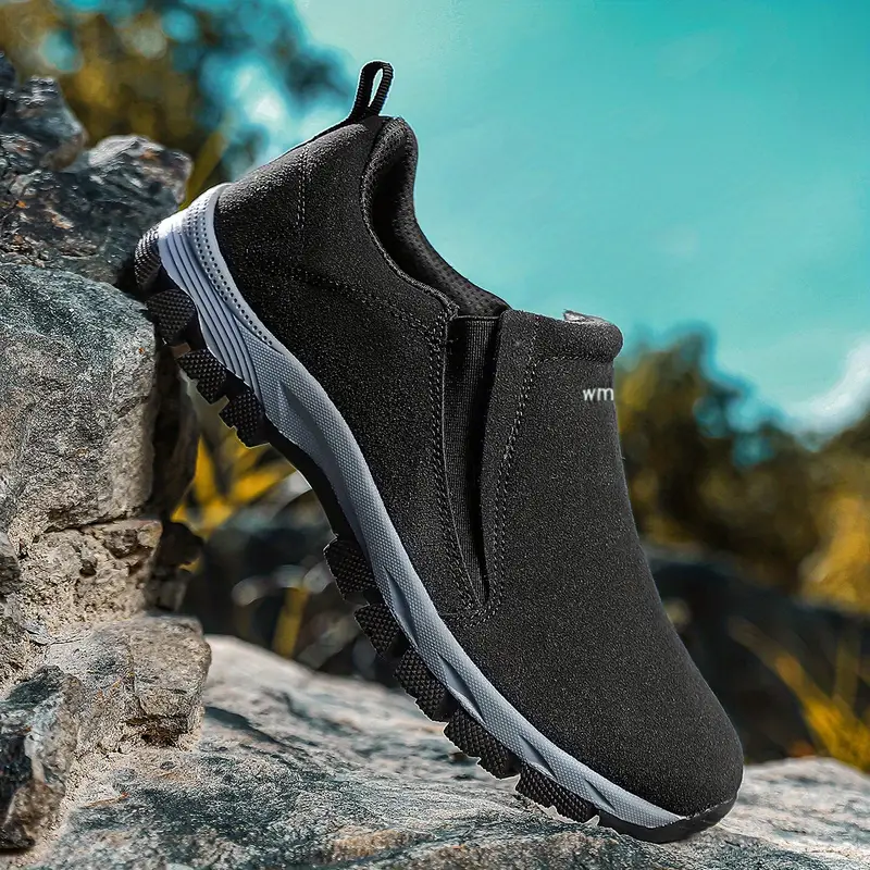 (🔥Bestseller Worldwide❗)Men's Genuine Leather Lightweight Slip On Orthopedic Hiking Shoes Sneakers