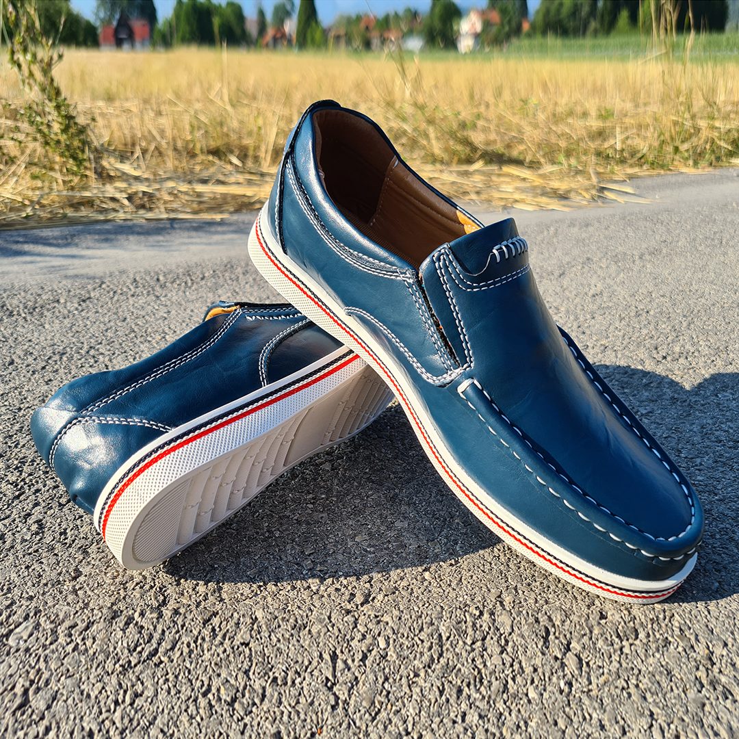 Men's Slip-On Genuine Leather Orthopedic Casual Shoes Work Shoes