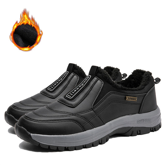 (🔥Hot Sale-Fleece Style) LOOSEIN® Men's Comfortable Waterproof Anti-Slip Orthopedic Walking Shoes