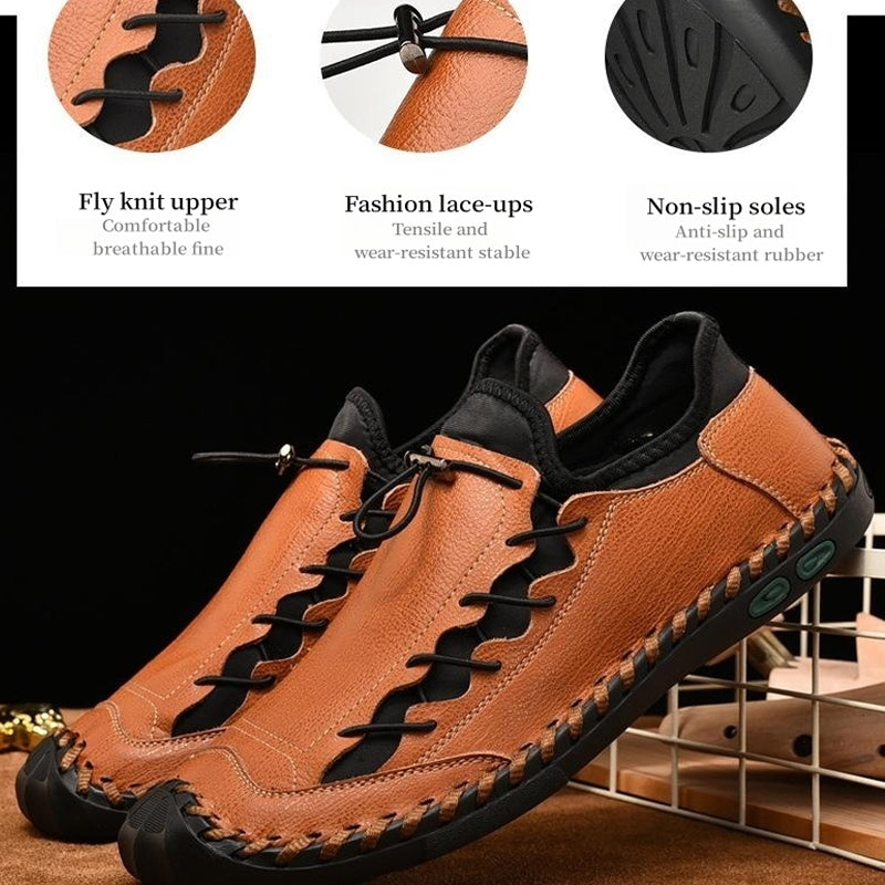 Men's Genuine Leather Fashionable Comfortable Lightweight Non-slip Loafers