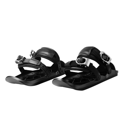 Dallader Mini Ski Skates for Snow The Short Skiboard Portable Skiing Shoes Snow Board (Suitable For All Shoes)