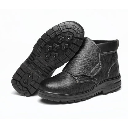 Men's  Safet Leathe Leather Wearproof Work Boots
