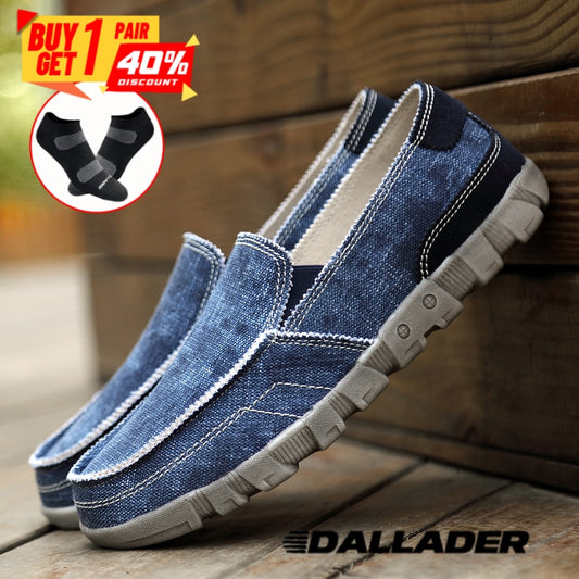 Men Denim Canvas Walking Shoes