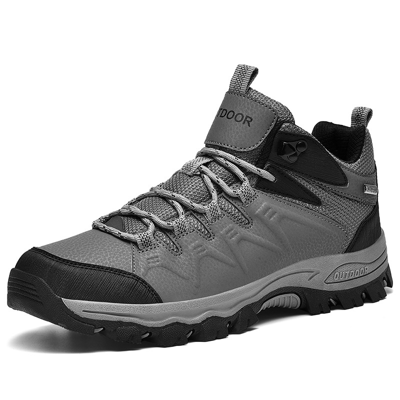 Men's Durable Leather Waterproof Hiking Boots