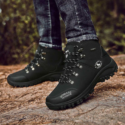 Men’s Trekking Waterproof Slip-on Boots Breathable Outdoor Non-Slip Ankle Boots