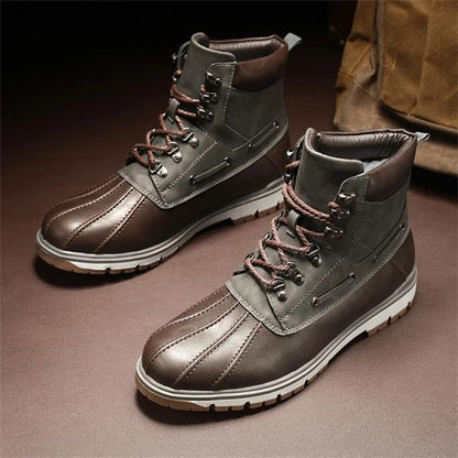 Men's Comfortable Waterproof Sneaker Boots (Great for All Seasons)