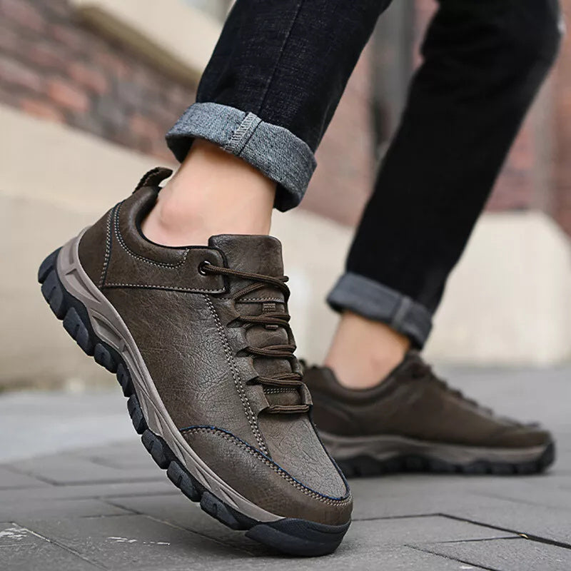 (💯 Made in the USA)Men’s Leather Shoes, Comfortable Orthopedic, Height-Increasing, Waterproof, Lightweight, Breathable