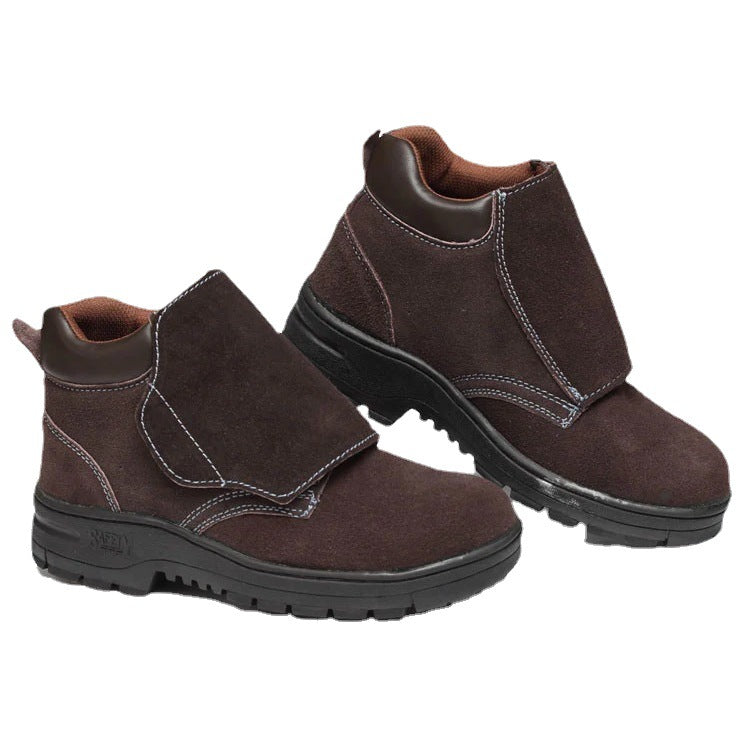 Men's  Safet Leathe Leather Wearproof Work Boots