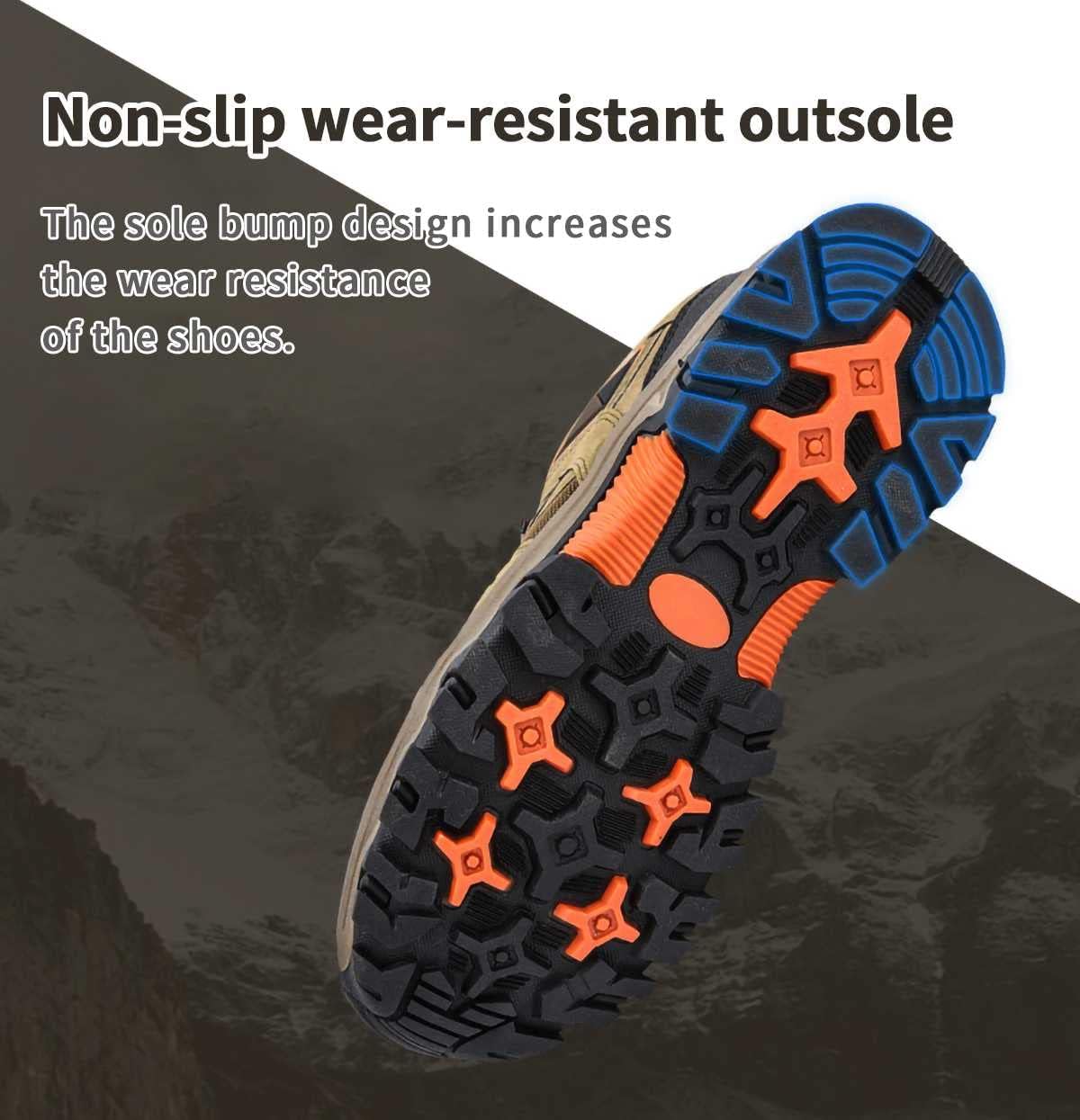 Dallader Men's Waterproof Breathable Lightweight Orthopedic Hiking Shoes for Plantar Fasciitis (Medical Certification)