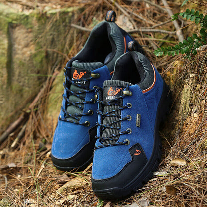 Men's Work Shoes Comfy Arch Support Lightweight Waterproof Hiking Orthopedic Shoes