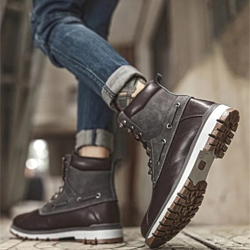 Men's Comfortable Waterproof Sneaker Boots (Great for All Seasons)