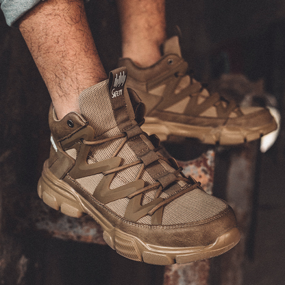 Breathable Anti-Slip Anti-Impact Anti-Puncture Labor Insurance Shoes Steel Toe Safety Work Boots