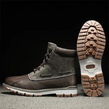 Men's Comfortable Waterproof Sneaker Boots (Great for All Seasons)