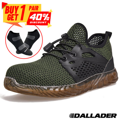 Slip-Resistant Men's Steel Toe Safety Work Shoes