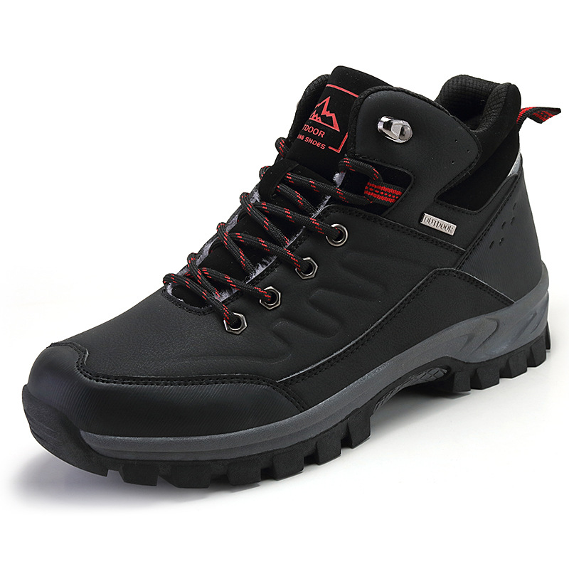 Men's Comfort Waterproof Leather Ankle Boots Hiking Boots