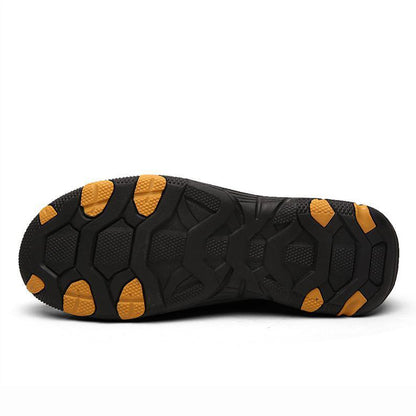 Men Outdoor Hiking Sneakers Non-Slip Toe Protection Casual Walking Leather Loafers