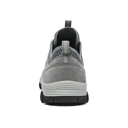 Men's Genuine Leather Breathable Lightweight Arch Support Hiking Orthopedic Shoes