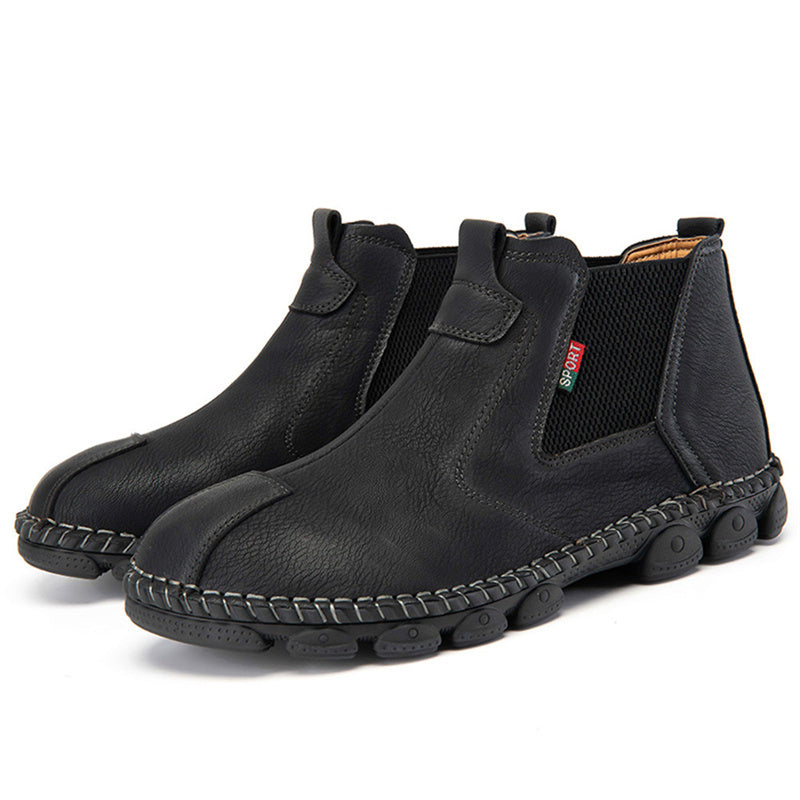 Men's Genuine Leather Comfortable Ankle Boots Chelsea Boots Leather shoes