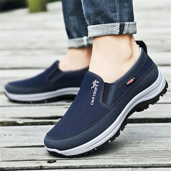 (🔥Last Day - 49% OFF🔥) Men's Arch Support Orthopedic Loafers Waterproof Breathable Lightweight Non-Slip Walking Shoes