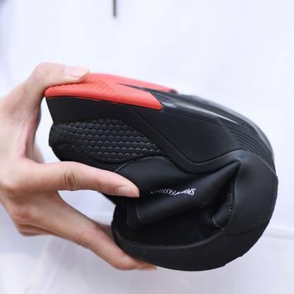 Men'S Lightweight Work Safety Shoes, Fly-Woven Mesh Kevlar Midsole, Steel Toe Cap, Anti-Smash, Puncture-Proof Protective Shoes