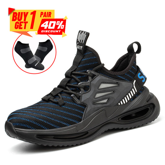 Dallader Men Steel Toe Work Safety Shoes - Effective Arch Support