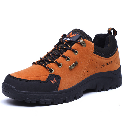 Men's Work Shoes Comfy Arch Support Lightweight Waterproof Hiking Orthopedic Shoes