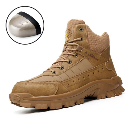 LOOSEIN®️ Mens Orthopedic Support Anti-Puncture Work Boots Waterproof Anti-Sprain Hiking Boots