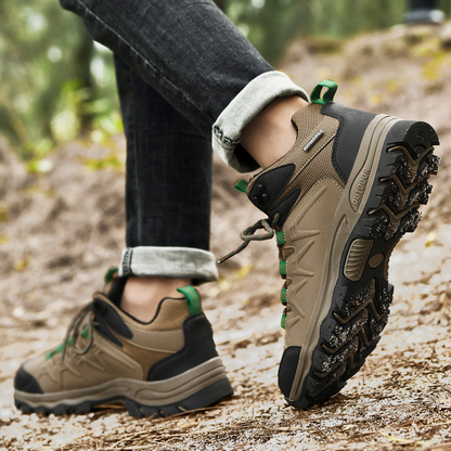 Men's Durable Leather Waterproof Hiking Boots