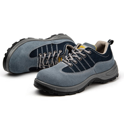 Men's Anti-smashing and Puncture-proof Steel Toe Work Shoes Hiking Shoes