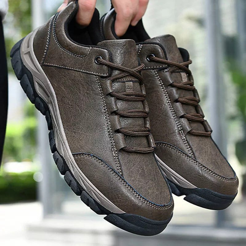 (💯 Made in the USA)Men’s Leather Shoes, Comfortable Orthopedic, Height-Increasing, Waterproof, Lightweight, Breathable