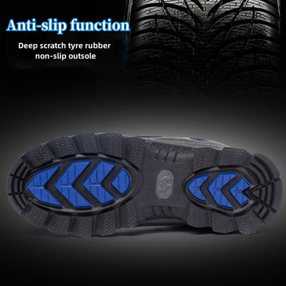 Men's Genuine Leather Comfy Arch Support  Hiking Orthopedic Shoes