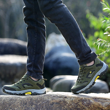 (100%Genuine Products)Men's Outdoor Genuine Leather Hiking Shoes