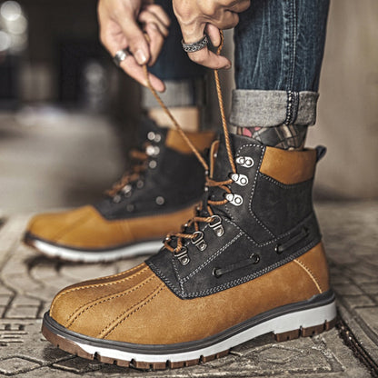 Men's Comfortable Waterproof Sneaker Boots (Great for All Seasons)