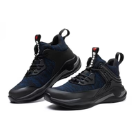 Lightweight Work Shoes, Outdoor Breathable Non-slip Eva Four Season Safety Shoes Steel Toe Puncture-proof Men's Sports Boots