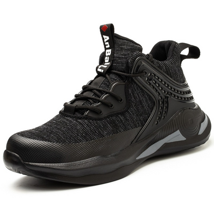 Lightweight Work Shoes, Outdoor Breathable Non-slip Eva Four Season Safety Shoes Steel Toe Puncture-proof Men's Sports Boots