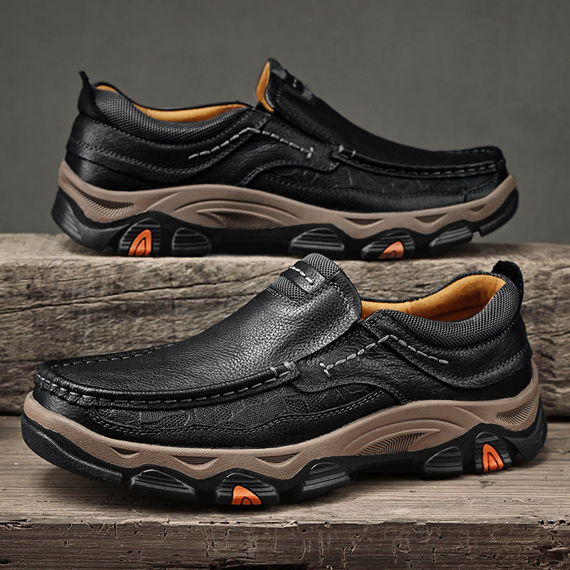 Men's Comfortable Arch Support Orthopedic Leather Shoes