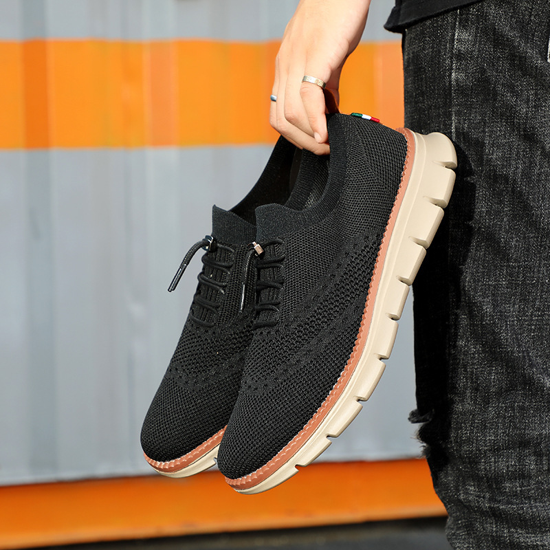 Men's Breathable Lightweight Mesh Casual Oxford Shoes