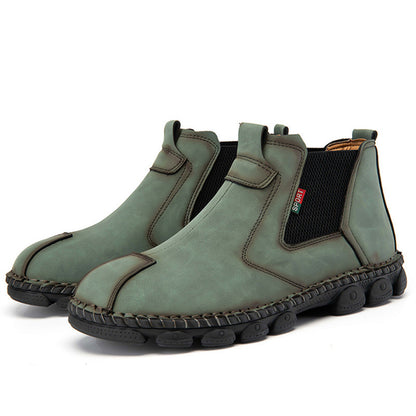 Men's Genuine Leather Comfortable Ankle Boots Chelsea Boots Leather shoes