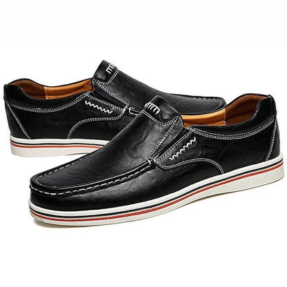 Men's Slip-On Genuine Leather Orthopedic Casual Shoes Work Shoes