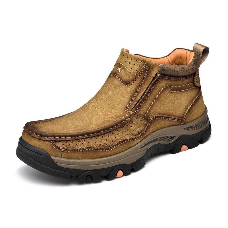 (⏰Last day 40% OFF🔥)Men's Comfortable Genuine Leather Ankle Boots Orthopedic Shoes