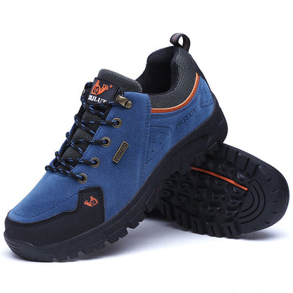 Men's Work Shoes Comfy Arch Support Lightweight Waterproof Hiking Orthopedic Shoes