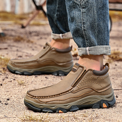 Men's Supportive Orthopedic Sole Leather Pumps