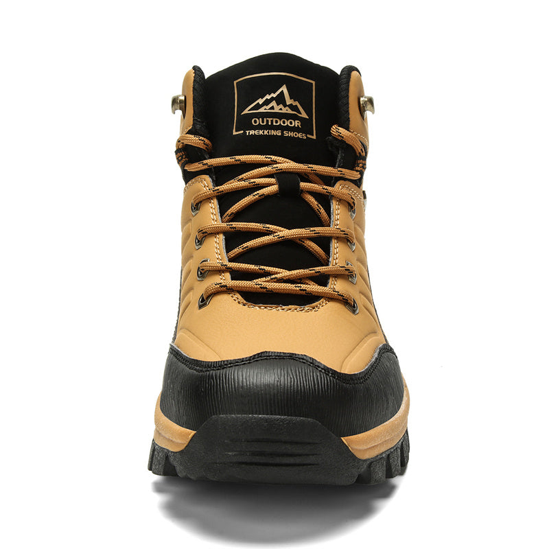 Men's Comfort Waterproof Leather Ankle Boots Hiking Boots