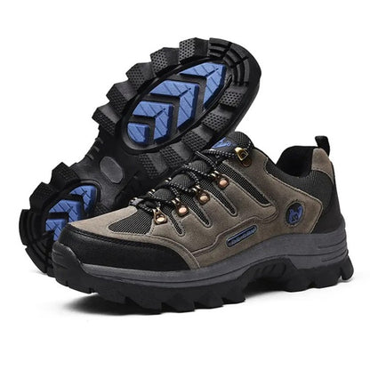 Men's Genuine Leather Comfy Arch Support  Hiking Orthopedic Shoes
