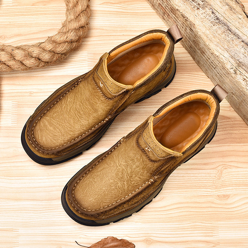 (⏰Last day 40% OFF🔥)Men's Comfortable Genuine Leather Ankle Boots Orthopedic Shoes