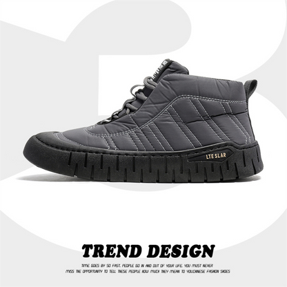 Men's Comfortable Genuine Leather Plush Warm Orthopedic Walking Shoes