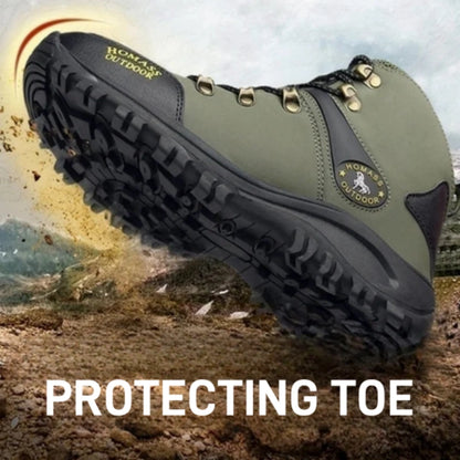 Men’s Trekking Waterproof Slip-on Boots Breathable Outdoor Non-Slip Ankle Boots