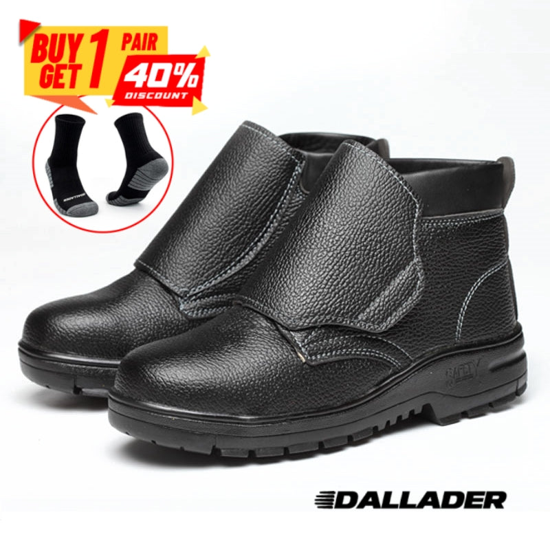 Men's  Safet Leathe Leather Wearproof Work Boots